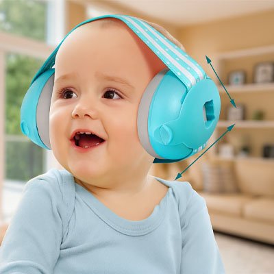 Casque anti bruit bébé facile à  transporter
