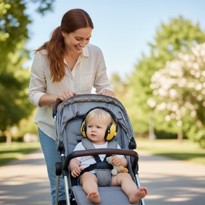 Casque anti bruit bébé facile ajustable 