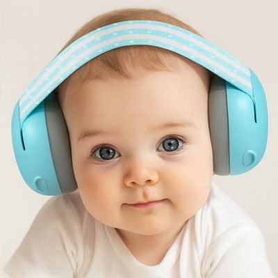 Casque anti bruit bébé stable 