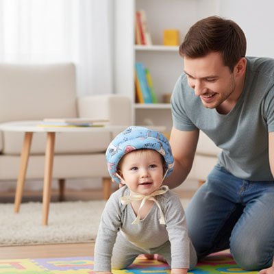 Casque bebe  sécuritaire