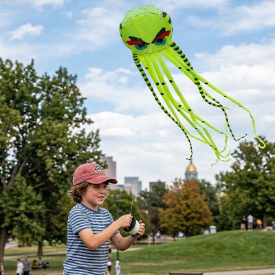 Cerf volant adapté