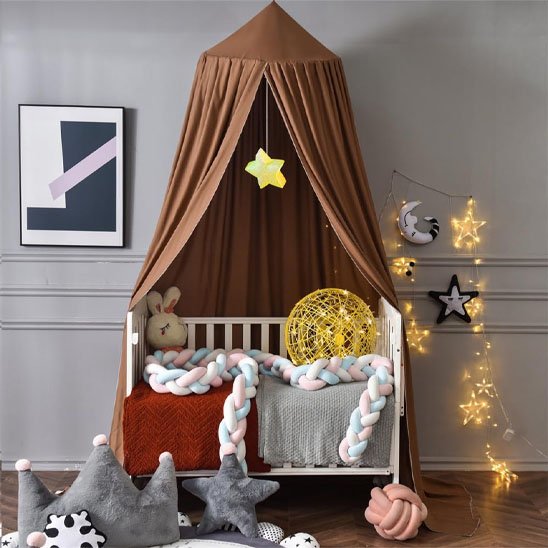 Ciel de lit bébé stable