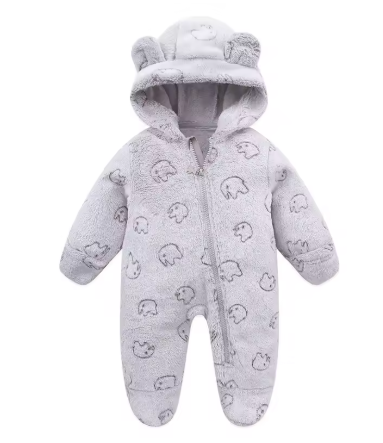 combinaison bebe gris