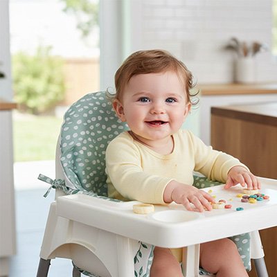 Coussin chaise haute moelleux 