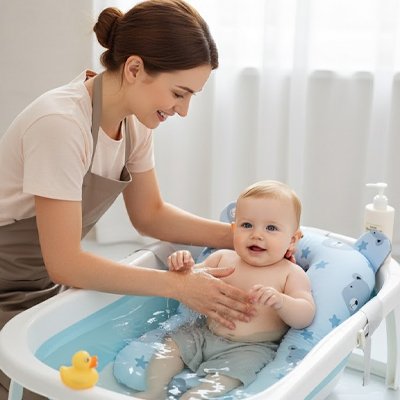 Coussin de baignoire pour bebe antidérapant