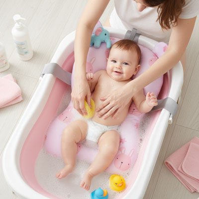 Coussin de bain bébé rembourré 