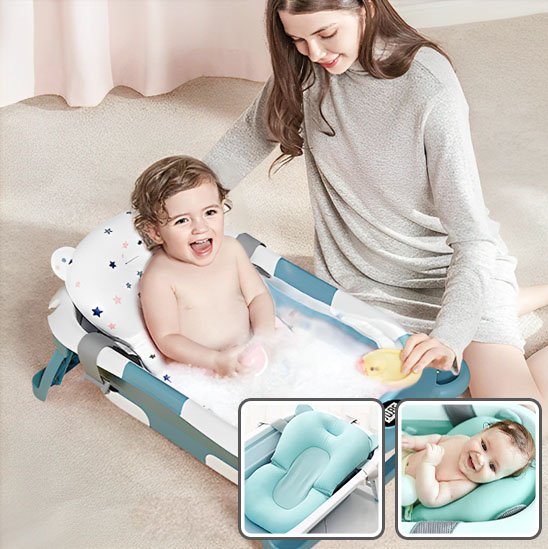Coussin de bain bébé transportable