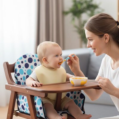 Coussin pour chaise haute douce 