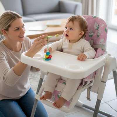 Coussin pour chaise haute ergonomique