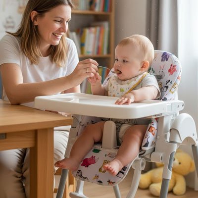 Coussin pour chaise haute respirant