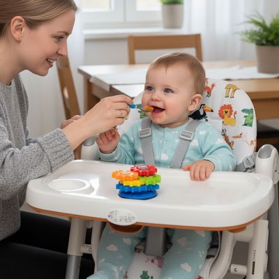 Coussin pour chaise haute sécuritaire