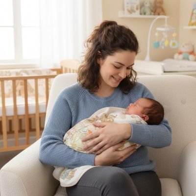 Couverture bébé élégante 