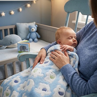 Couverture bébé harmonieuse