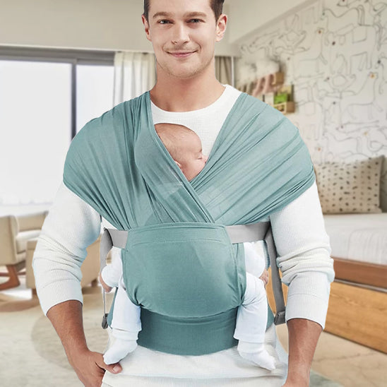 écharpe de portage vert sangle ajustable