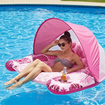 Fauteuil piscine gonflable détendre 