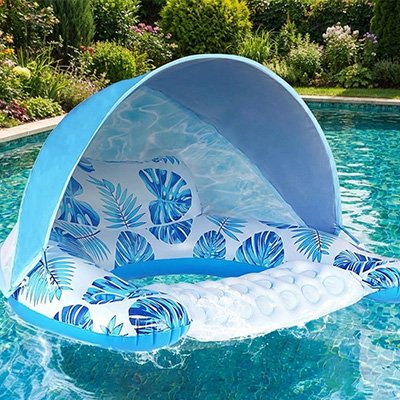 Fauteuil piscine gonflable facilité 
