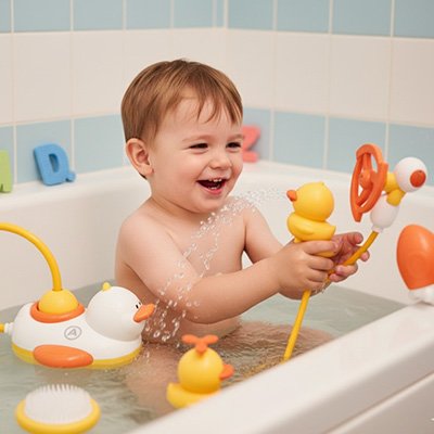 Jouet bain bébé adaptés