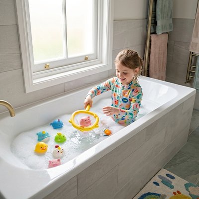 Jouet de bain bébé ergonomique