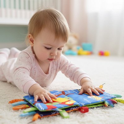 Livre bebe en tissus apprentissage