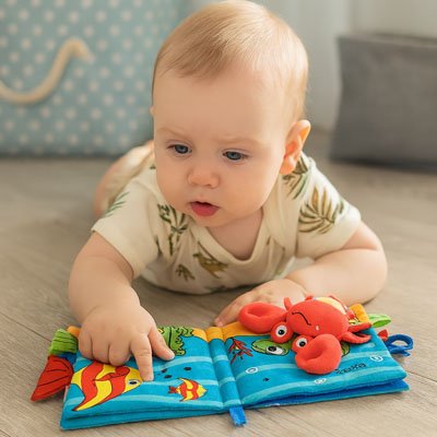 Livre bebe en tissus douce 