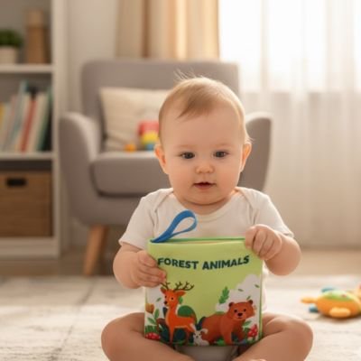 Livre bebe en tissus doux