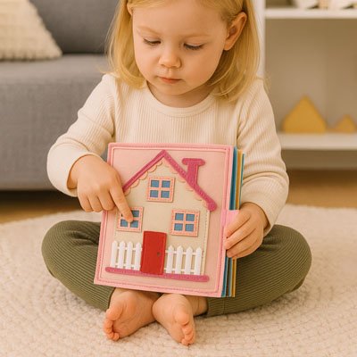 Livre bébé en tissus durable beauté 