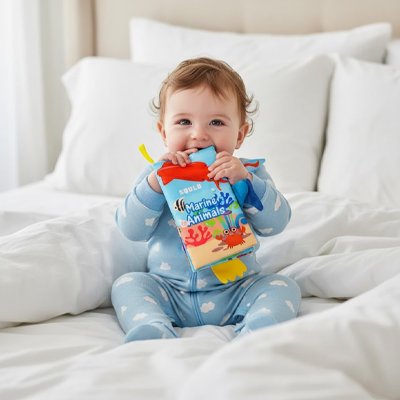 Livre bebe en tissus durable