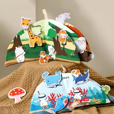 Livre bebe en tissus éducatif 