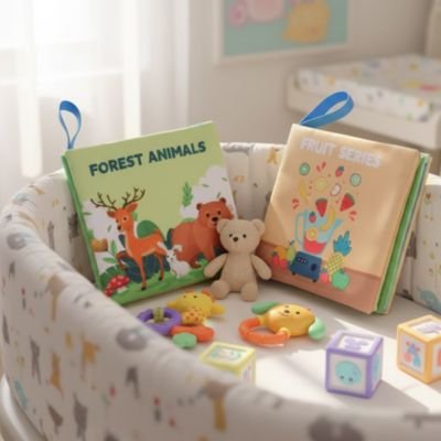 Livre bebe en tissus éducatives 