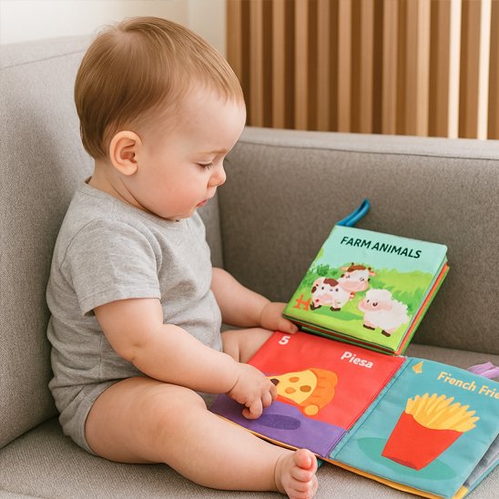 Livre bebe en tissus pratique 