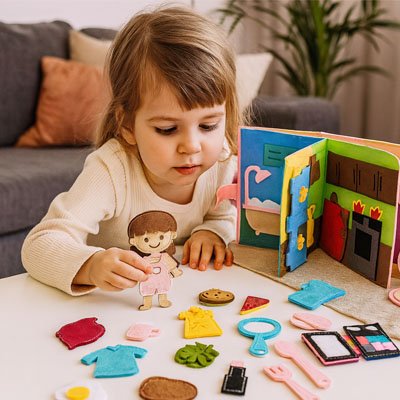 Livre bebe en tissus solide