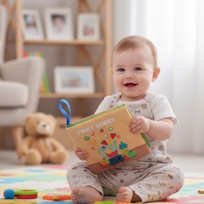 Livre bebe en tissus stimulant 