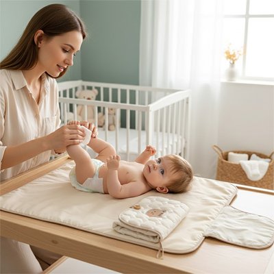 Matelas à langer nomade ourson portable