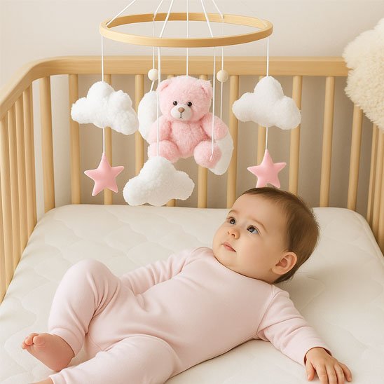 Mobile bebe en bois 