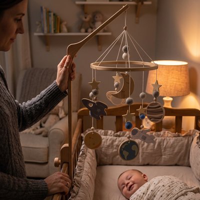 Mobile bebe planètes 