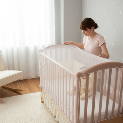 Moustiquaire lit bébé sécuritaire