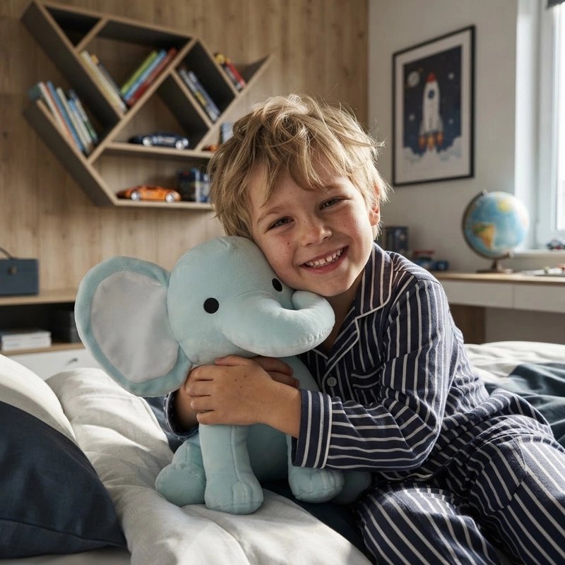 Peluche elephant neutre 