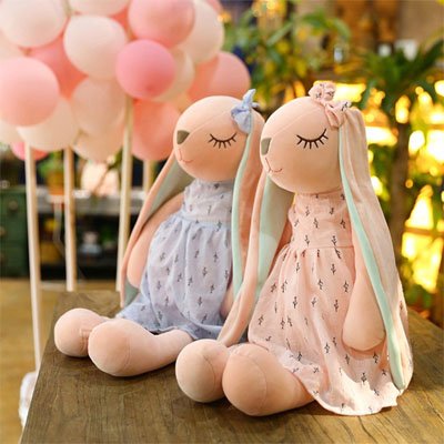 Peluche lapin adapté 