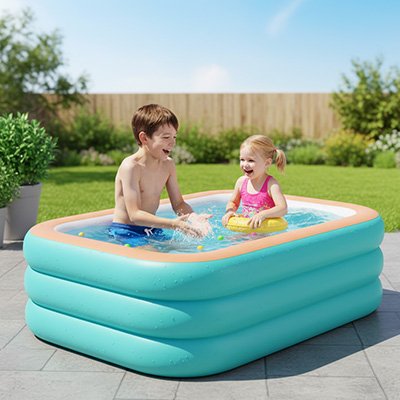 Piscine gonflable confortable