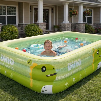 Piscine gonflable enfant stabilite