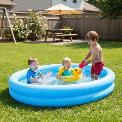Piscine gonflable facilitant