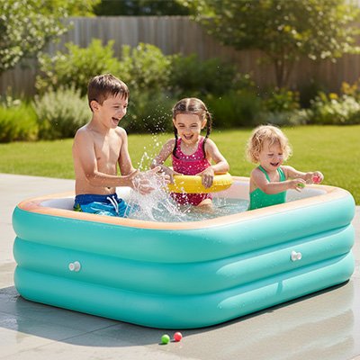 Piscine gonflable spacieux 