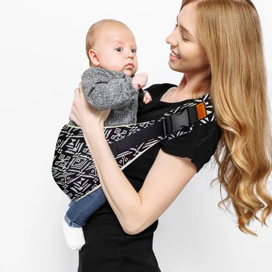 portage bebe echarpe noir heureux