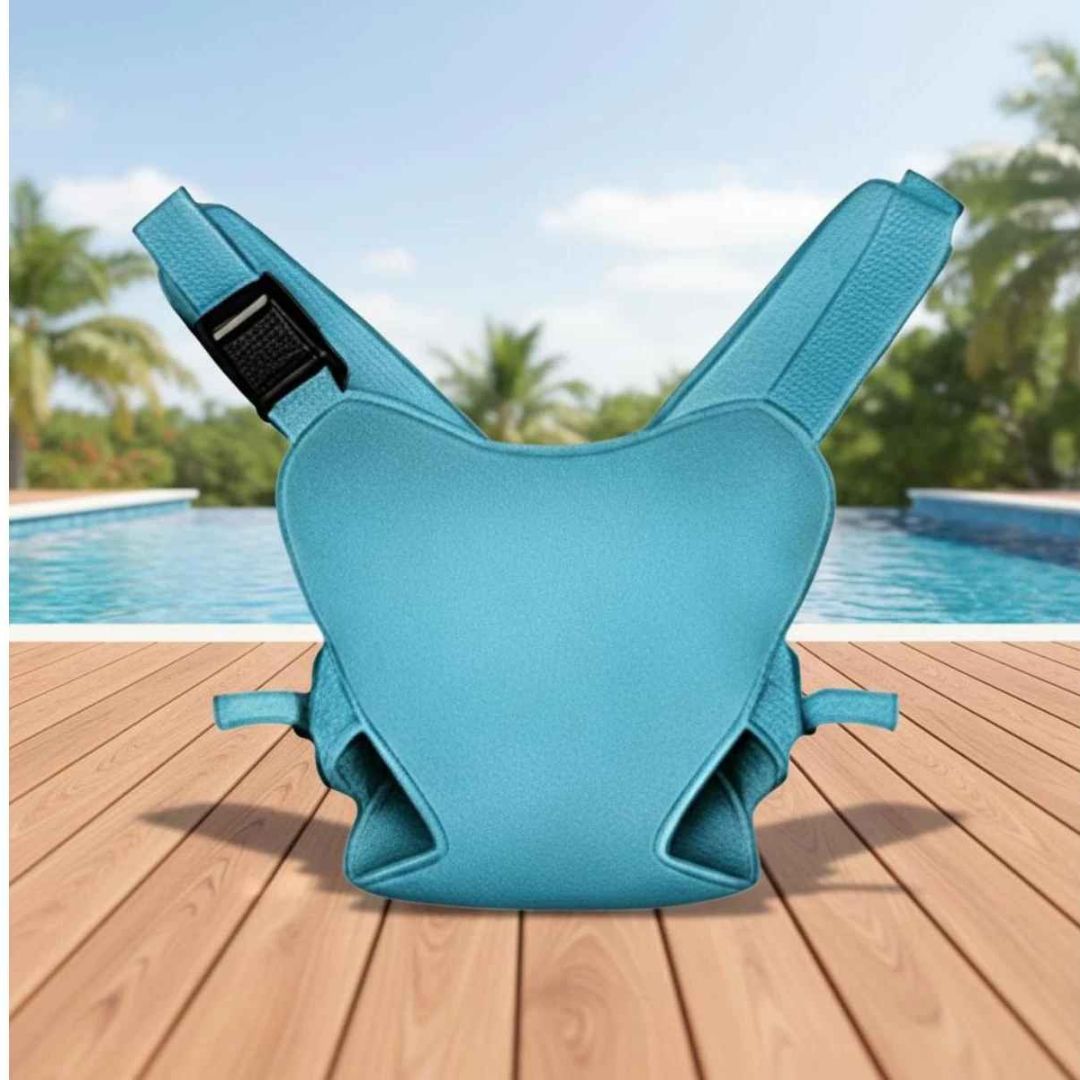porte bébé aquatique bleue palme