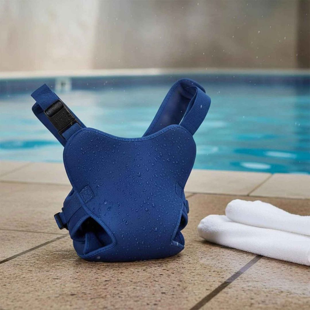 porte bébé aquatique bleue