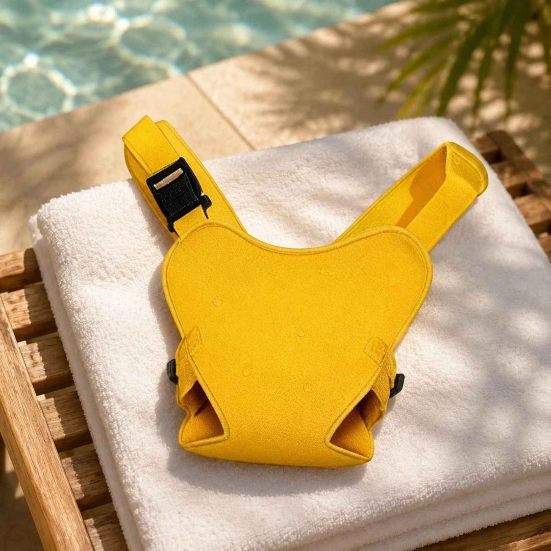 porte bébé aquatique jaune