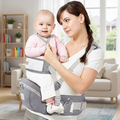 Porte bebe fixation double
