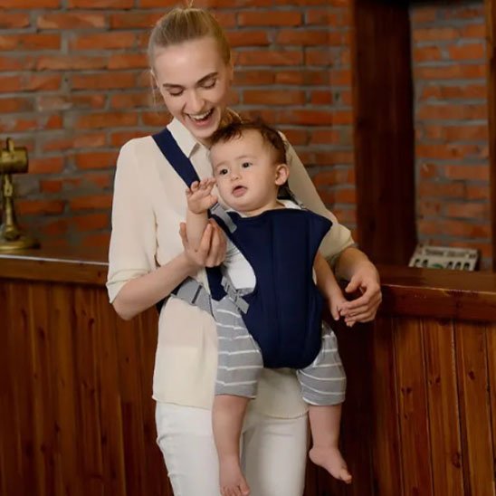 Porte bébé nouveau né bleu marin agreable