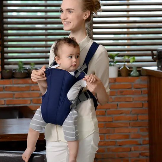 Porte bébé nouveau né bleu marin bonheur