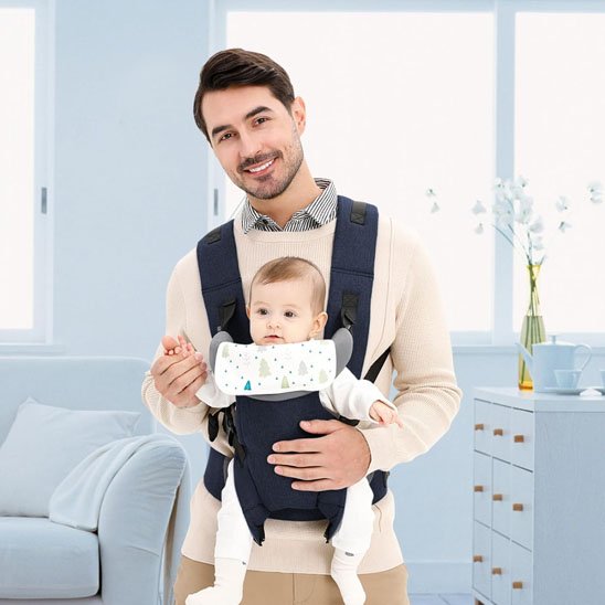 Porte bébé nouveau né bleu pratique